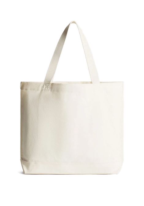 dressed fox tote bag unisex ecru MAISON KITSUNÉ | PM05107WW9042P700
